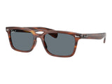 Ray-Ban Brunel RB2234F — Polarized — Striped Havana