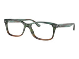 Ray-Ban RX5428 Eyeglasses — Striped Blue Gradient Green