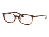 Ray-Ban RX7182D — Dark Havana — front view