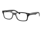Ray-Ban Junior RY1531 Eyeglasses — Black on Transparent
