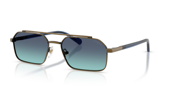 Vogue Eyewear VO4356S — Gradient — Antique Gold / Azure Gradient Dark Blue