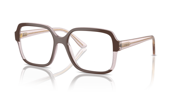 Vogue Eyewear VO5555 — Brown/transparent Rose Glitter