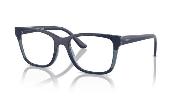 Vogue Eyewear VO5556 — Blue/transparent Blue Glitter