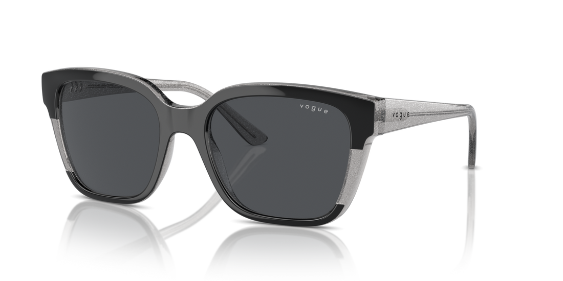 Vogue Eyewear VO5558S — Classic — Black/transparent Grey Glitter / Dark Grey