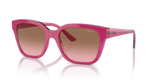 Vogue Eyewear VO5558S — Gradient — Cherry/transparent Fuchsia Glitter / Pink Gradient Brown