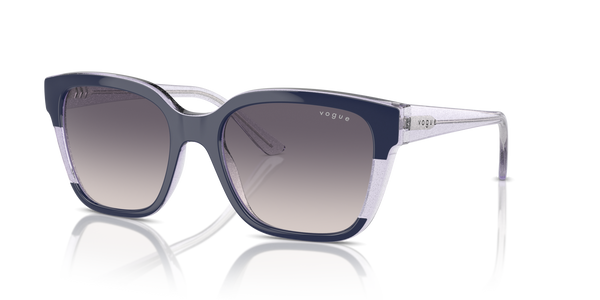 Vogue Eyewear VO5558S — Gradient — Blue/transparent Lilac Glitter / Pink Gradient Dark Grey