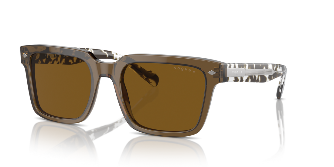 Vogue Eyewear VO5573S — Polarized — Transparent Olive Green / Dark Brown Polarized
