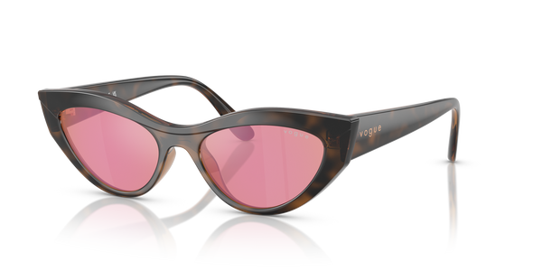 Vogue Eyewear VO5637SU — Mirror — Top Havana/light Brown / Pink Dark Mirror Red