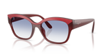 Vogue Eyewear VO5638SU — Gradient — Top Red/opal Red / Clear Gradient Light Blue