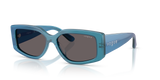 Vogue Eyewear VO5642SU — Classic — Transparent Pearl Blue / Black Smoke