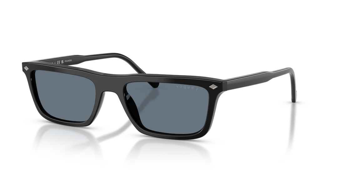 Vogue Eyewear VO5687S — Polarized — Black / Blue Silver Mirror