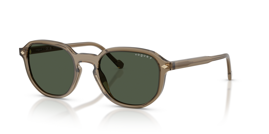 Vogue Eyewear VO5707S — Polarized — Transparent Brown Heart / Dark Green Polarized