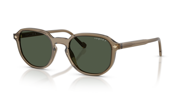 Vogue Eyewear VO5707S — Polarized — Transparent Brown Heart / Dark Green Polarized