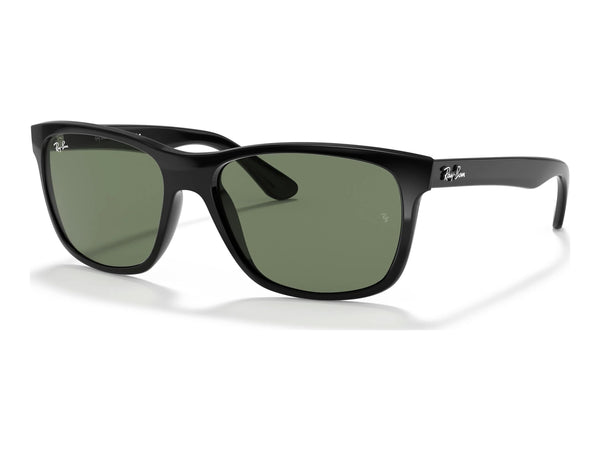 Ray-Ban RB4181 RB4181 — Black / Green — quarter view