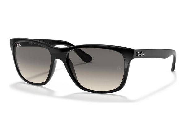Ray-Ban RB4181 RB4181 — Black / Grey Gradient — quarter view