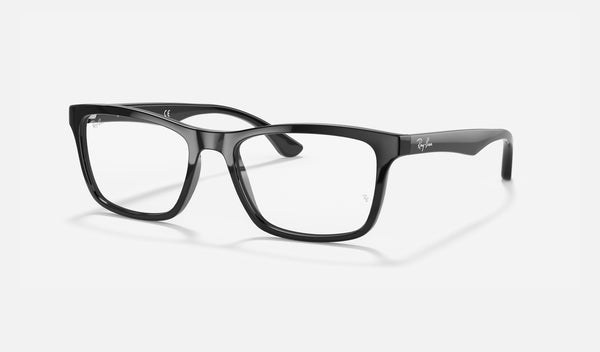 Ray-Ban RX5279F — Black — quarter view