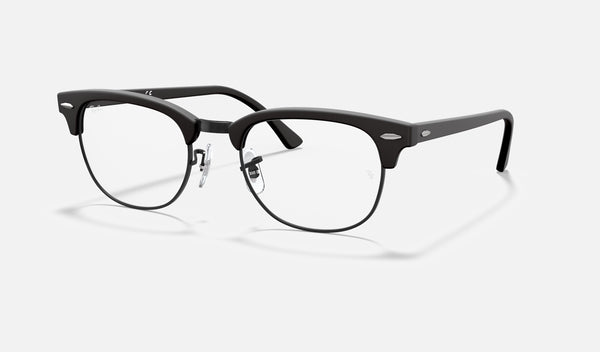 Ray-Ban Clubmaster RX5154 — Black — quarter view