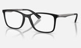 Ray-Ban RX7133L — Matte Black — quarter view