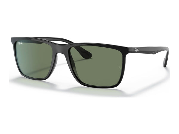 Ray-Ban RB4288L — Black / Dark Green — quarter view