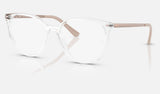Ray-Ban RX7246L — Crystal — quarter view