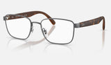 Ray-Ban RX6537L — Matte Dark Gunmetal — quarter view