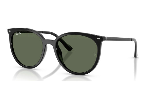 Ray-Ban RB4464L — Black / Dark Green — quarter view