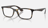 Ray-Ban RX7047 — Havana — quarter view