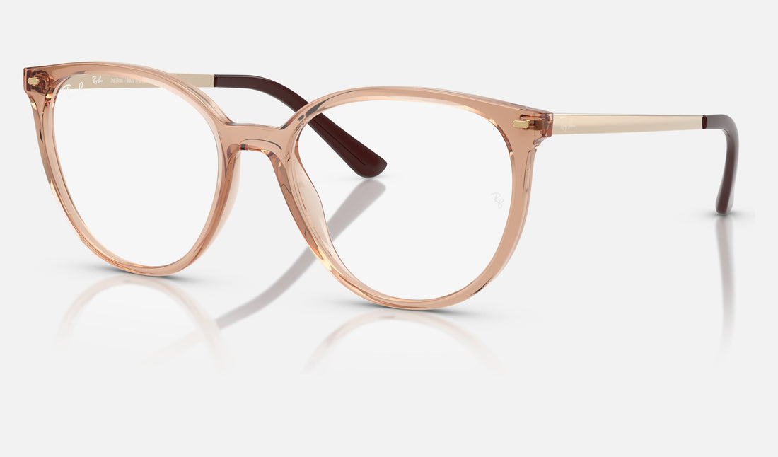 Ray-Ban RX7246L — Caramel — quarter view