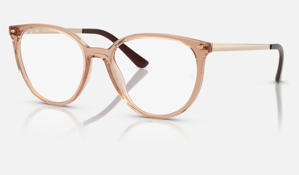 Ray-Ban RX7246L — Caramel — quarter view