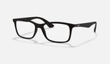 Ray-Ban RX7047 — Black — quarter view