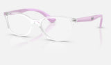 Ray-Ban Junior RY1586 — Transparent — quarter view