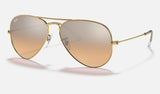 Ray-Ban Aviator RB3025 — Arista Gold — quarter view