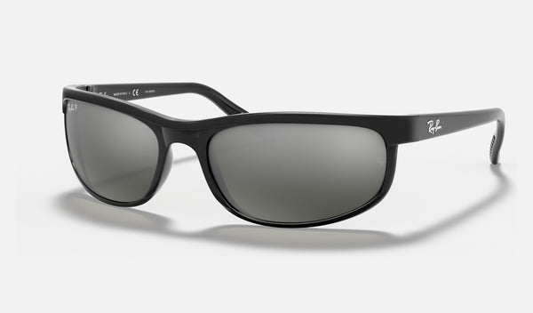 Ray-Ban Predator 2 RB2027 — Black Polarized — quarter view