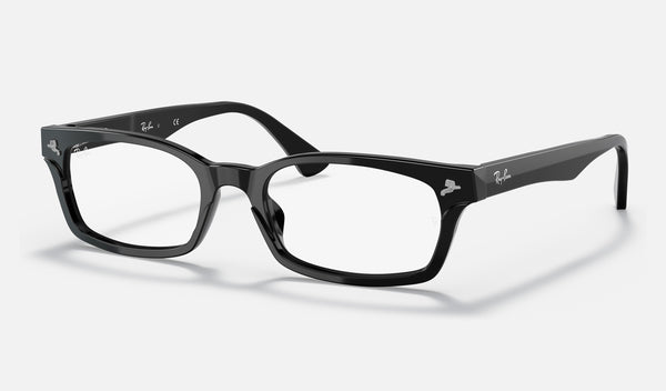Ray-Ban RX5017A — Black — quarter view