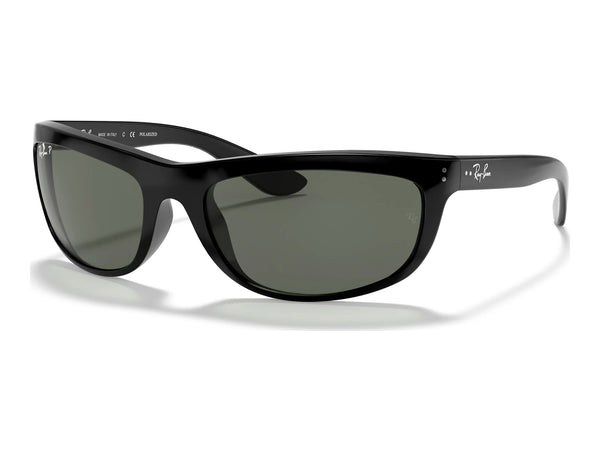 Ray-Ban Balorama RB4089 — Black / G-15 Green Polarized — quarter view
