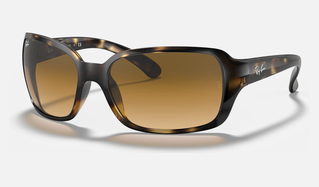 Ray-Ban RB4068 RB4068 — Light Havana / Light Brown Gradient — quarter view
