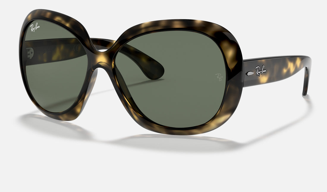 Ray-Ban Jackie Ohh Ii RB4098 — Light Havana / Green Classic — quarter view