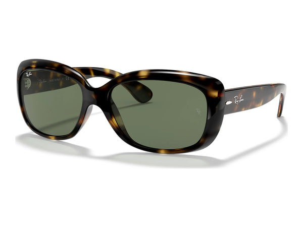 Ray-Ban Jackie Ohh RB4101 — Light Havana / Green — quarter view