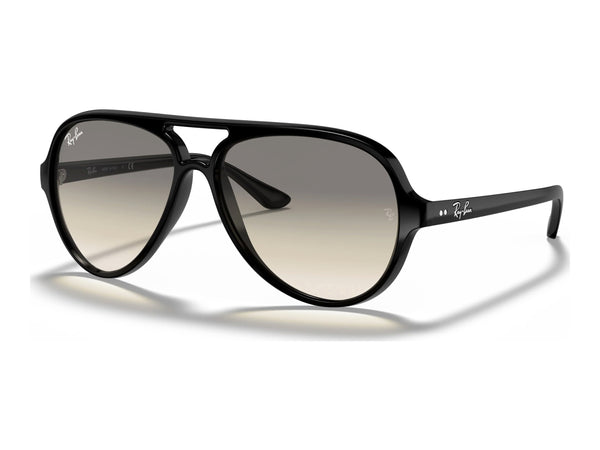 Ray-Ban Cats 5000 RB4125 — Black / Light Grey Gradient — quarter view