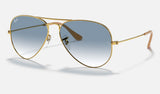 Ray-Ban Aviator RB3025 — Arista Gold — quarter view