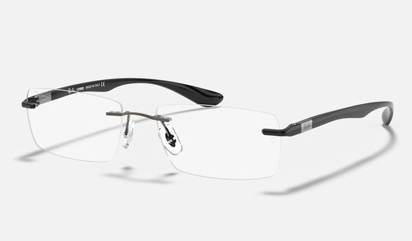 Ray-Ban RX8724 — Gunmetal — quarter view