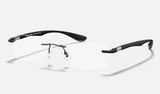 Ray-Ban RX8724 — Gunmetal — quarter view