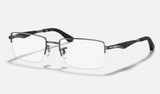 Ray-Ban RX6285 — Gunmetal — quarter view