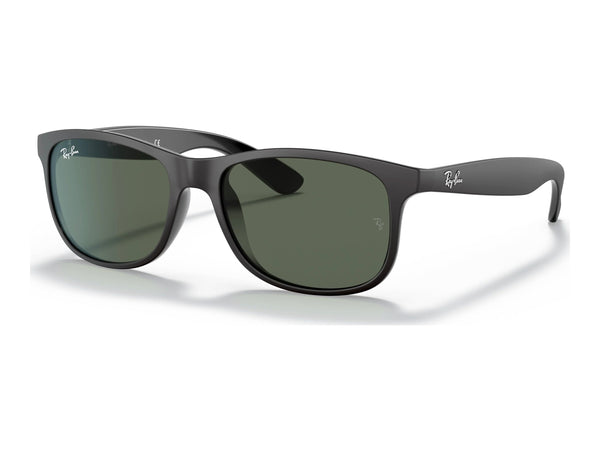 Ray-Ban Andy RB4202 — Black / Green — quarter view