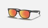 Ray-Ban Junior Junior New Wayfarer RJ9052S — Black — quarter view