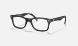 Ray-Ban RX5228 — Black — quarter view