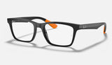 Ray-Ban RX7025 — Black — quarter view