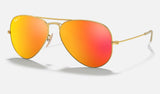 Ray-Ban Aviator RB3025 — Gold Polarized — quarter view
