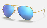 Ray-Ban Aviator RB3025 — Gold Polarized — quarter view