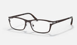 Ray-Ban RX8727D — Dark Brown — quarter view